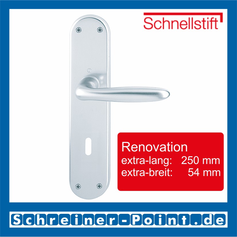 Hoppe Verona Aluminium Renovation-Garnitur F1 Natur 1510/3334, 1778965, 1779010, 1779141